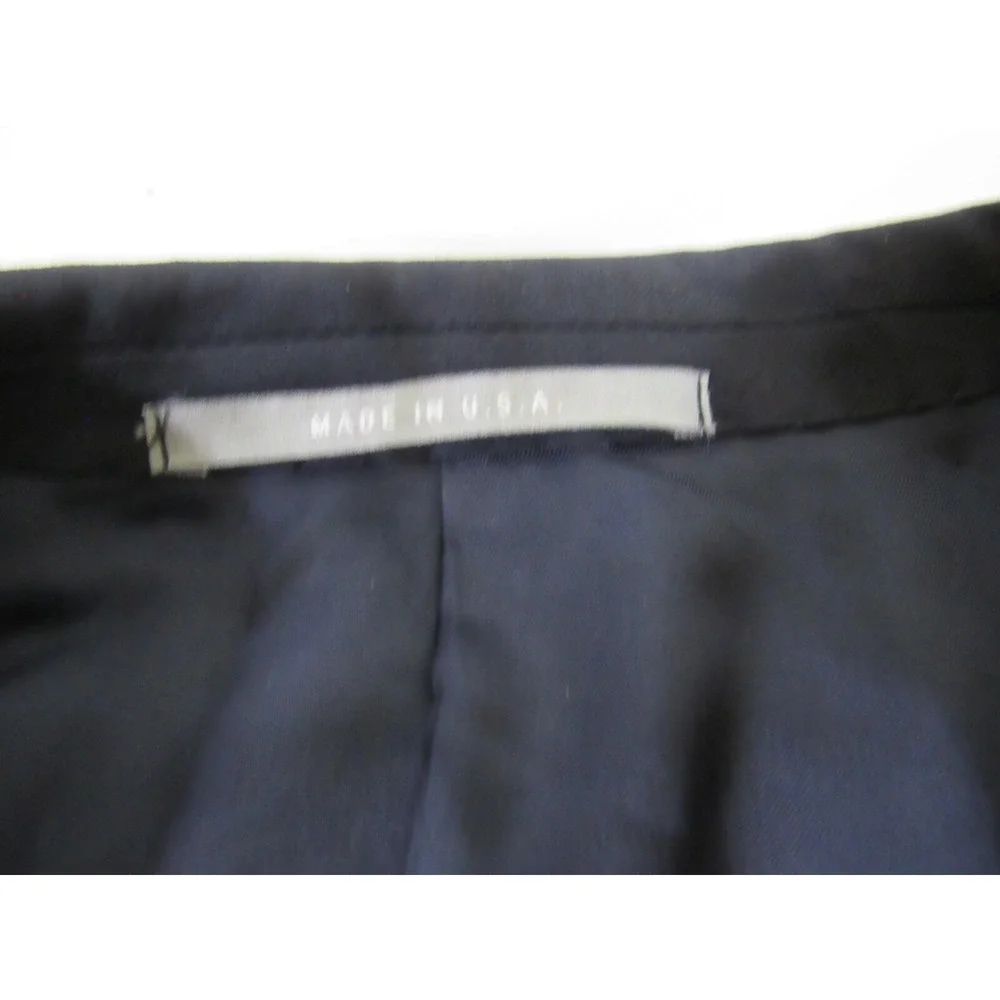 Hickey Freeman Super 140 Made for Nordstrom Monogram Button Navy Blazer Size 42R